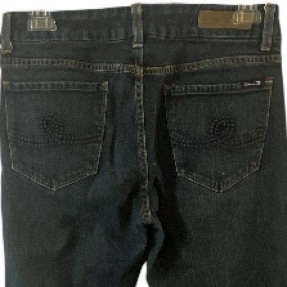 EUC Seven7 Jeans, Denim, Sz 32, Dark Blue Wash, Cotton, Stretchy, Like new - Picture 9 of 10